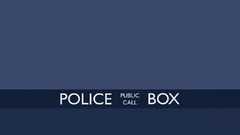 Minimalistic text tardis Doctor