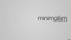 Minimalistic text Typography