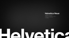 Minimalistic Typography Helvetica font