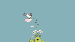 Minimalistic unicorns Simple Background