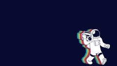 Minimalistic vectors astronauts