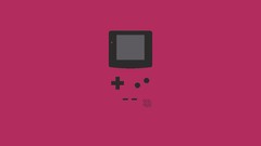 Minimalistic vectors gameboy magenta