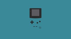 Minimalistic vectors gameboy teal