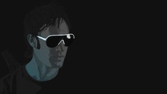 Minimalistic vectors sunglasses