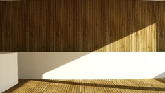 Minimalistic Wood room design