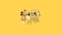 Minimalistic yellow pirates fun