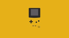 Minimalistic yellow vectors gameboy