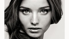 Miranda kerr portraits grayscale