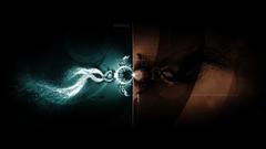 Mirror effect dark light