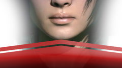 Mirror's Edge triple screen video games digital art lips face