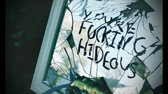 Mirrors Typography broken glass