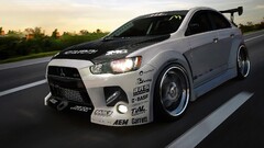 Mitsubishi Lancer Evo X Car road tuning vehicle Mitsubishi
