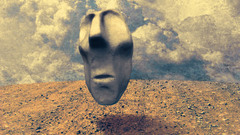 Moar abstract face sand