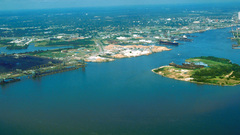 Mobile Harbor Ariel view