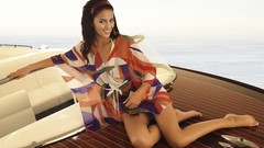 Models brunettes woman lingerie