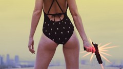 Models girls with guns swimsuits Cintia Dicker