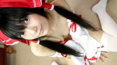 Models hakurei reimu touhou cosplay Lenfried