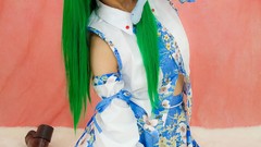 Models kochiya sanae touhou cosplay detached sleeves Lenfried