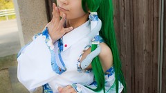 Models kochiya sanae touhou cosplay detached sleeves Lenfried
