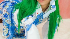 Models kochiya sanae touhou cosplay Lenfried