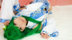 Models kochiya sanae touhou cosplay Lenfried