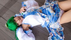 Models kochiya sanae touhou cosplay Lenfried