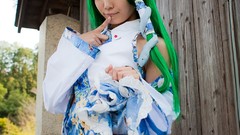 Models kochiya sanae touhou cosplay Lenfried