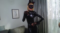 Models latex catsuits doutzen