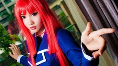 Models long hair asians