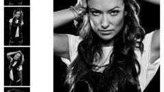 Models Olivia Wilde monochrome