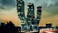 Modern architecture buildings HDR Photography long exposure