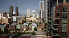 Modern architecture buildings urban cityscapes depth of field