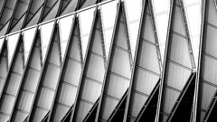 Modern geometry architecture buildings grayscale