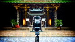 Modern Singapore Pillars Temples microphones ancient asian 