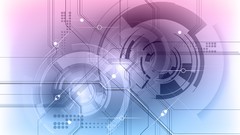 Modern Technology lines graphics shapes multicolor vectors