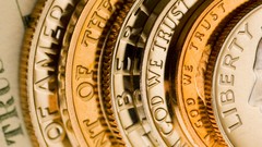 Money coins close-up