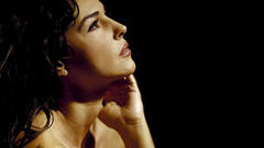 Monica Bellucci black background
