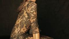 Monica Bellucci lace see-through