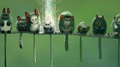 Monkeys beams artwork