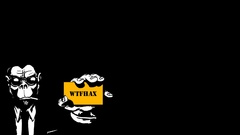 Monkeys black background text