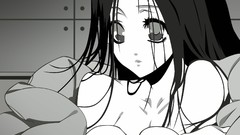 Monochrome anime girls