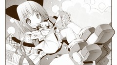Monochrome anime girls Pop scans