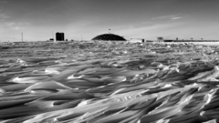 Monochrome Arctic polar Station