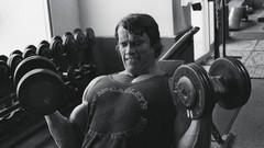 Monochrome arnold schwarzenegger bodybuilding