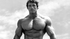 Monochrome arnold schwarzenegger grayscale muscular