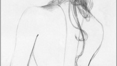 Monochrome artwork drawings Julie