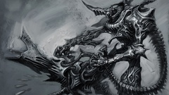 Monochrome artwork Tyranids warhammer