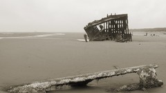 Monochrome artwork wrecks