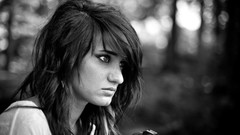 Monochrome brunettes