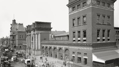 Monochrome buildings historic old photography